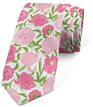 KWQDOZF Corbata de hombre moderna multicolor verde lima rosa