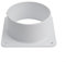 Versatile DIY Duct Connector Flange, Indoor/Outdoor Air Vent Flange, For Extractor Fan, Bathroom Fan, Kitchen Exhaust Fan, In-line Extractor Fan, Cooker Hood,White(100mm)