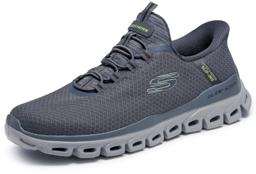 Skechers Men's Glide-Step Noxus Hands Free Slip-in Sneaker, Charcoal, 11