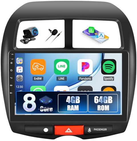 AMprime 4 + 64GB Stereo Android 8 Core for Mitsubishi Outlander Sport 2011-2017/Mitsubishi ASX 2013-2015/Rvr 2011-2017 with Wireless Carplay, 25.7 cm Radio with Mirror Link, Bluetooth, FM/R