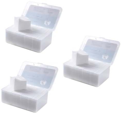 WOONEKY 3000stücke Kosmetikpads Vliesstoff Hautfreundliche Abschminkpads Mit Aufbewahrungsbox Dünne Und Wasserersparende Make-up-pads Für Gesichtsreinigung Und Hautpflege