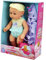 CUCOSITO Muñeca Bebé Baby Piscina de 30 cm con Albornoz Violeta y Juguete de Baño