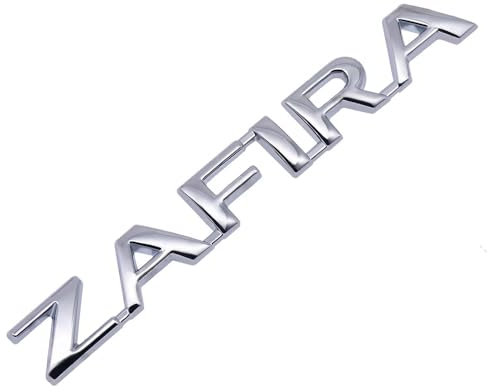 Auto Emblem Logo Aufkleber für Opel Zafira, Autoaufkleber Emblem Abziehbilder Emblem Auto Zubehör Tuning Sticker,Silver