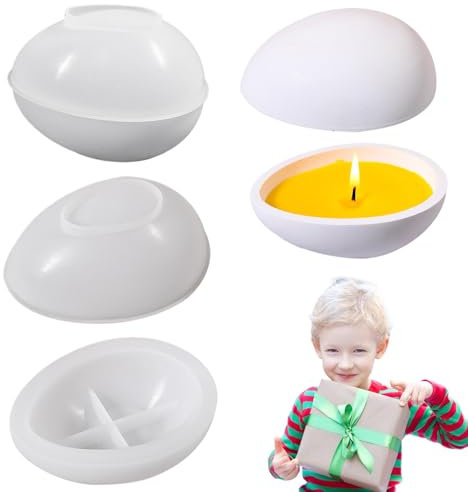 Ostereier-Harzform – Ostern-Bastelform aus Beton | Osterkerzenbecher Gipsgussformen für Epoxidharz, Aufbewahrungsbox Betonform