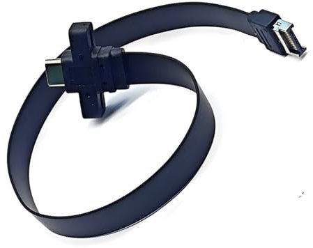 Psdndeww Cavo di prolunga USB 3.2 Gen2x2 ad alta velocità per pannello frontale TypeE a USB C per versatilità connettività per laptop desktop