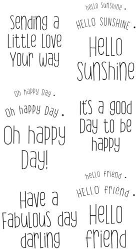 Sizzix Clear Rubber Stamps Set 12PK - Sending a Little Love Set