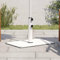 Homgoday Base de sombrilla Redonda para Palos de Ø32/38/48 mm 15 kg Base para Sombrilla, Soporte para Sombrilla para Jardín, Terraza, Playa Blanco
