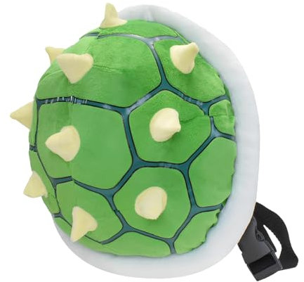 Ahuuen Schildkröten-Rucksackkissen | Schildkrötenpanzer-Cosplay-Tasche | Schildkrötenpanzer-Kostüm | Plüsch Schildkröten Rucksack | Cosplay-Kostüm-Partyzubehör | Kinder-Performance-Kostüm