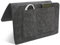 Porta Telecomando da Divano, Organizer per bracciolo del divano, da appendere, per divano, Tasca portaoggetti da comodino, Feltro Comodino Organizzatore Tasca, Divano Bedside Storage, grigio,27*22*8cm
