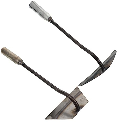 VICASKY Lot de 2 bines à main - Outils de jardin ergonomiques pour labourer et cultiver - Copeaux de bois légers et pratiques pour le jardinage - Robuste et polyvalent