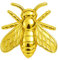 Brosche, goldfarben, Biene | Damen-Pins Fantasie für Kleidung Halsausschnitt | Brosche Marienkäfer Damen, Schmetterling, Libelle, Insekt, Blume | Anstecknadel Schmuck Elegant Mode | Biene, Pins