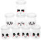 OUNONA 8 pièces Bouteilles Verre Pudding et Yaourt Lot Motifs Aléatoires Couleurs Bouteilles Réutilisables pour Pudding Yaourt et Desserts
