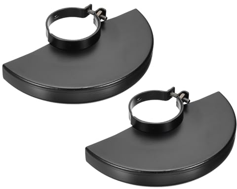 PATIKIL Angle Grinder Guard 163 x 50mm Dia, 2Pcs Metal Adjustable Angle Grinder Safety Guard Wheel Disc Blades Protective Cover Shield Replacement, Black