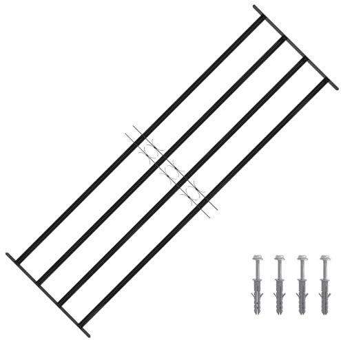 vidaXL Fenstersicherheitsgitter 175 x 60 cm Galvanisiertes Stahl