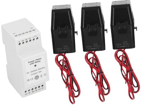Tixiyu WiFi Smart 3-Phasen-4-Draht-Energiezähler für Solar-PV-System, | Bidirektionale Verbrauchsmessung, WLAN Steuerung per SMART LIFE APP, Detaillierte Verbrauchsaufzeichnungen