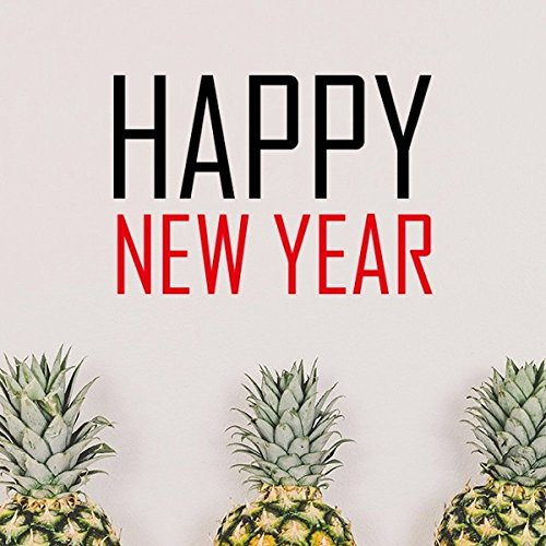 DIYthinker Feiern Neujahrstag Segen Festival-Feiertag Gala Feier Wörter entfernbarer Wand-Aufkleber-Kunst-Abziehbilder Wand-DIY Tapete für Zimmer Aufkleber 10cm