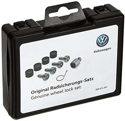Volkswagen 000071595 Radsicherung Radschrauben M12x1.5x25 Radschraubenschloss-Satz Radsicherungsschrauben [Codierung zufällig]