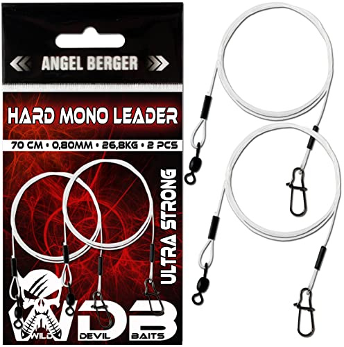Angel-Berger Wild Devil Baits Hard Mono Leader Hechtvorfach