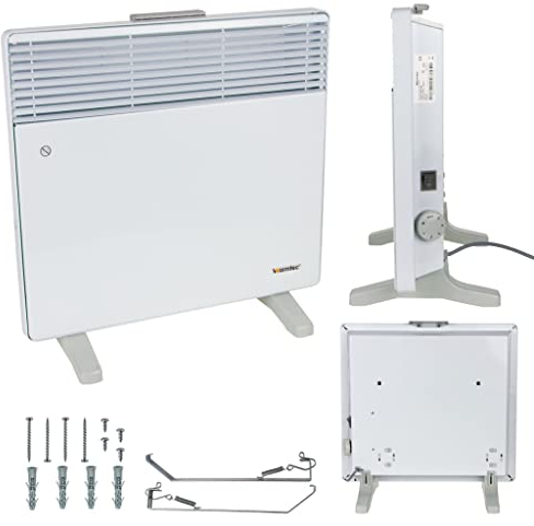 Convecteur mural WARMTEC EWX 1000W, 490x450x80 mm