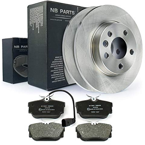 NB PARTS Bremsen Satz hinten Bremsscheiben 280mm voll Bremsbeläge passend für VW Transporter T4