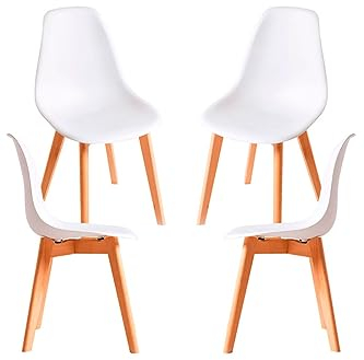 Regalos Miguel - Packs Sillas Comedor - Pack 4 Sillas Kelen - Blanco