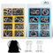 Casse-tête métallique Wire Set de 16, IQ Test Casse-tête Métal IQ Jigsaw Puzzle Jouet pour Adultes (Blue-Yellow)
