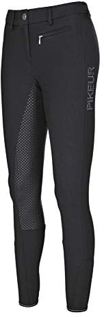 Pikeur Damen Reithose Premium Lucinda Grip W9 Größe 72, Farbe Black