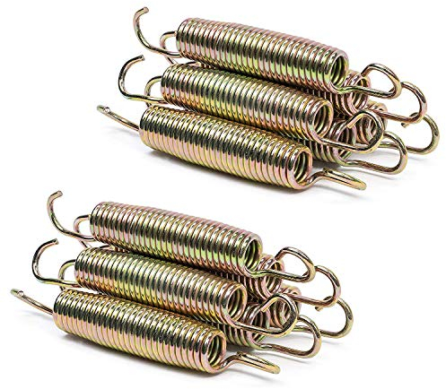 aoory 6 Stück Trampolinfedern Länge 147 mm Trampolinfeder Sprungfeder Zugfeder stark