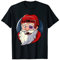 Eishockey Weihnachtsmann Hockey Eis Weihnachten T-Shirt