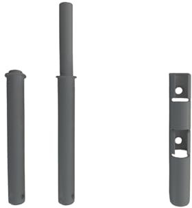 Sistema di apertura a scatto PREMI E APRI push CRICCHETTO CON PARACOLPI apertura anta sportello MOBILI (75mm 40mm, Grigio Antracite)