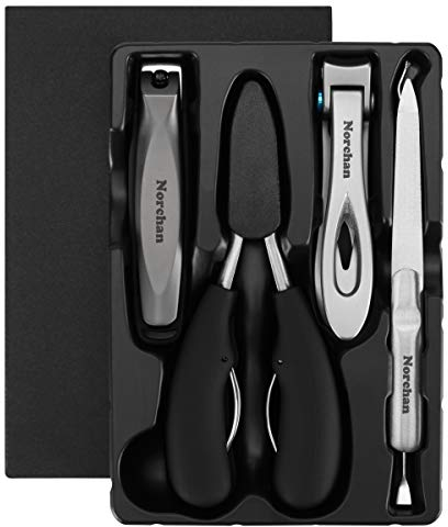 Large Nail Clippers Set, 5 Pcs Sharp Toenail and Fingernail Clippers for Men and Women (Premium, Big Size, Heavy-Duty Design)