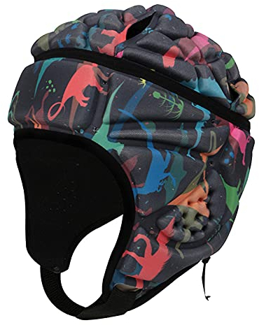 Sharplace Premium Rugby Helm Sport Kopfschutz Kopfbedeckung Atmungsaktiv Fußball Fußball Hockey für Erwachsene, Bunt