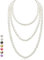 HALUKAKAH Collana Lunga Perle Anni '20 per Donne - Esquisite Perle Coltivate Naturali - Lussuoso Filo da 8mm con Eleganza Senza Tempo - Bianco Crema Lunghezza 150cm - Perfetto per Occasioni Speciali