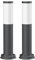 ledscom.de 2 Stück Pollerleuchte PORU für außen, IP44, 39cm, anthrazit, inkl. E27 Lampe max. 963lm, warmweiß