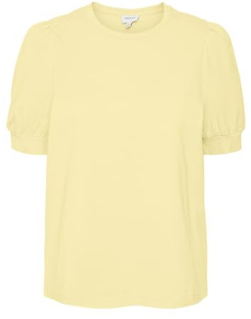 Vero Moda Damen Vmkerry 2/4 O-Neck Top VMA Noos Shirt, Lemon Meringue, M EU
