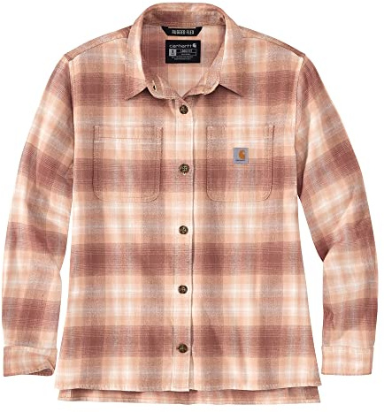 Carhartt Rugged Flex™ Loose Fit Midweight Flannel Long-Sleeve Plaid Shirt