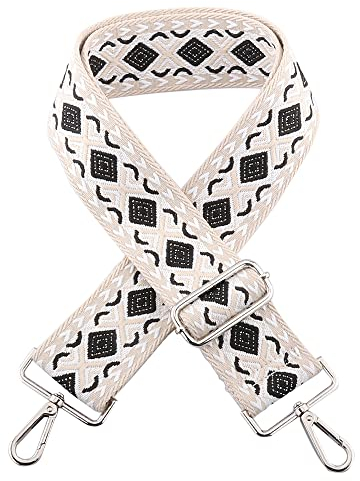 WANYIG Schultergurt 5CM Breit Schulterriemen 75cm-145cm Verstellbarer mit Karabiner Taschengurt Taschenhenkel Umhängegurt für Taschen und Handtaschen DIY Zubehör (Farbe 7)