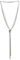 COOLSTEELANDBEYOND Bohe Chic Silber Lariat Halskette Statement Franse Quaste Anhänger Strass Multi-Strang Lange Kette Y-Form