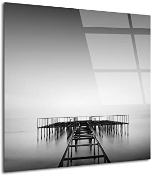 DECLINA – Tableau Mural Paysage Photographie Noir Et Blanc – Décoration Murale Design Moderne – Impression HD Sur Verre Acrylique – Atelier Français