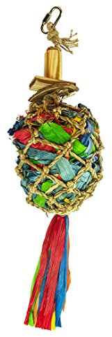 duvoplus, Pinata Feui Maisgras und Kokos, 40 x 9,5 x 9,5 cm, Mehrfarbig, Vögel, Mehrfarbig