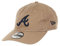 New Era Atlanta Braves MLB Team Khaki 9Twenty Unstructured Strapback Cap - One-Size