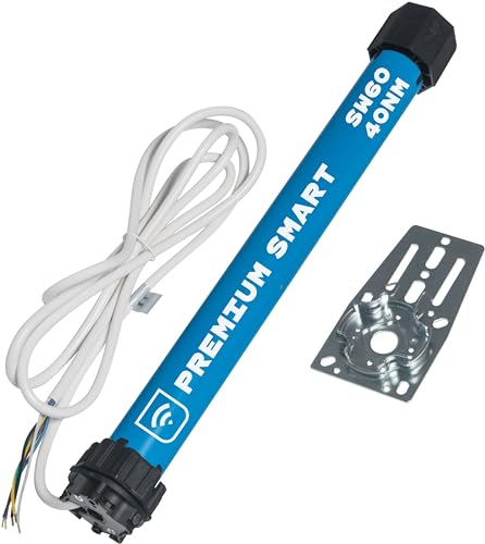 HOMEPILOT - Motor persianas Premium Smart M40 | Motor inalámbrico inteligente (40 Nm, SW60) para persianas enrollables. Detección obstáculos, bloqueo y inicio suave