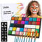Lictin Truccabimbi Kit,Face Paint-36 Colori,Kit per La Pittura del Viso per Bambini,10 Pennelli Professionali,30 grafica per festa di Halloween, compleanno, Natale Paletta di bellezza,grande regalo