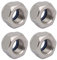 TA-VIGOR 4 dadi di bloccaggio esagonali, M14 x 1,5 mm, filettati fini, in acciaio inox, dadi autobloccanti per progetti fai da te e motoristici