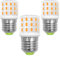 TRIJZHOU E27 LED Glühbirne Ersetzt 40W Halogenlampen Warmweiß 3000K 4W 625 Lumen Maiskolben 100-265V Lampe 3er Pack [MEHRWEG]
