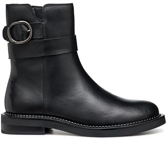 Geox D Serilda D, Stivale alla Caviglia Donna, Nero, 38 EU