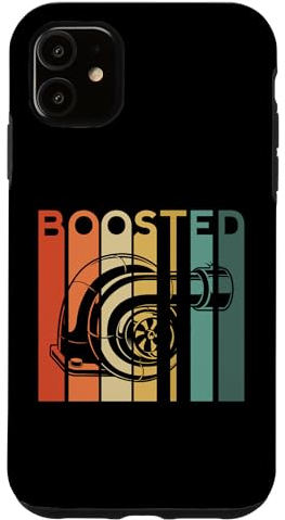 Hülle für iPhone 11 Boost Turbo Auto Boosted Turbolader Auto X Retro Race Tuner