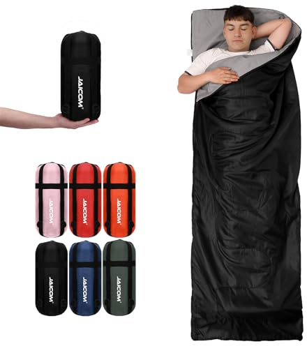 JAICOM Schlafsack - Kleines Packmaß Deckenschlafsack, Leicht & Dünn Sommerschlafsack - für Camping, Outdoor, Erwachsene, Wandern, Indoor