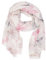 QUEEN HELENA SC025 Leichter Schal Schal Feine gemusterte Stola Casual Elegant Damen, Weiß, Einheitsgröße
