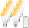 LED Smart Light Bulb Work with Alexa, 13W Warm White-White 2700K-6000K Remote Light Bulb 130W Equivalent B22 Bluetooth Remote Control Light Bulbs,Energy Saving,Bayonet Fitting,Indoor Lighting 6Pack
